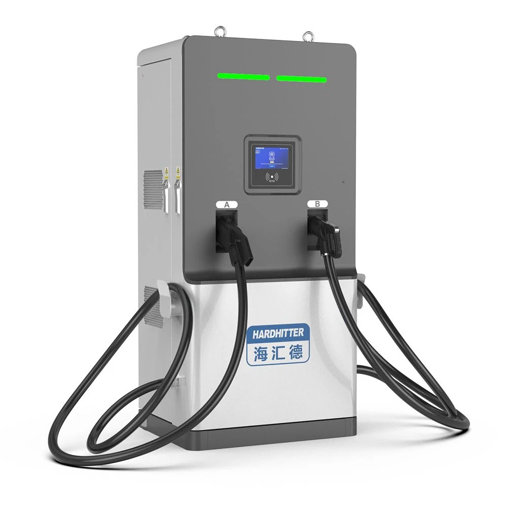 China Manufacturer Hardhitter OEM Factory Price 120kw DC Fast EV Charger CCS GB/T Dual Guns Commercial DC Charging Station