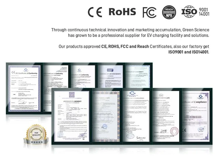 Sichuan China RoHS Approved Green Science EV Station Electric Car Charging Point