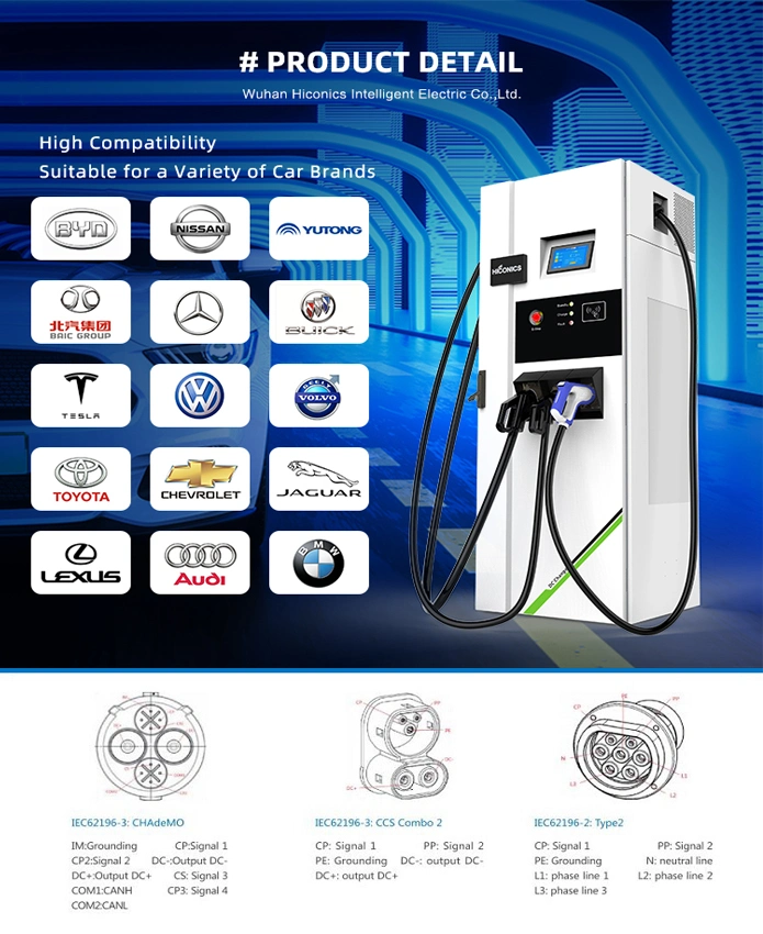 Ocpp 1.6/2.0 60-500kw DC Fast Charging Electric Vehicles Charging Infrastructure Requirement