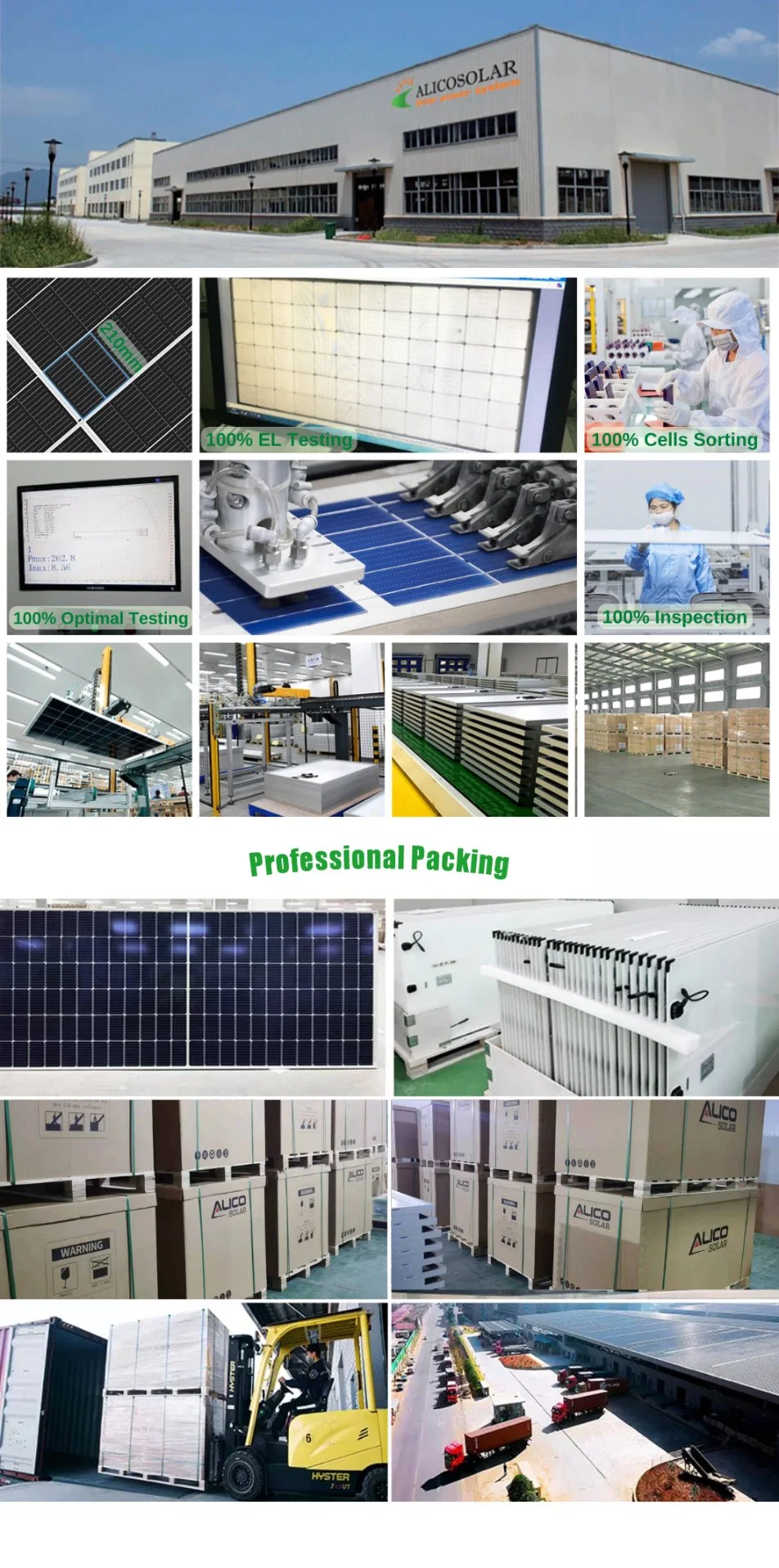 Solar Alicosoalr China Factory Directly Selling Soalr Panels 330W Car Charger