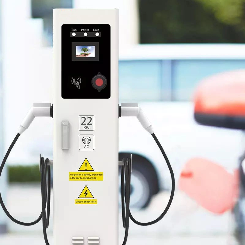 High Standard AC 22 Kw Waterproof Floor-Mounted Type EV Charging Stations Electric Vehicle EV Charger