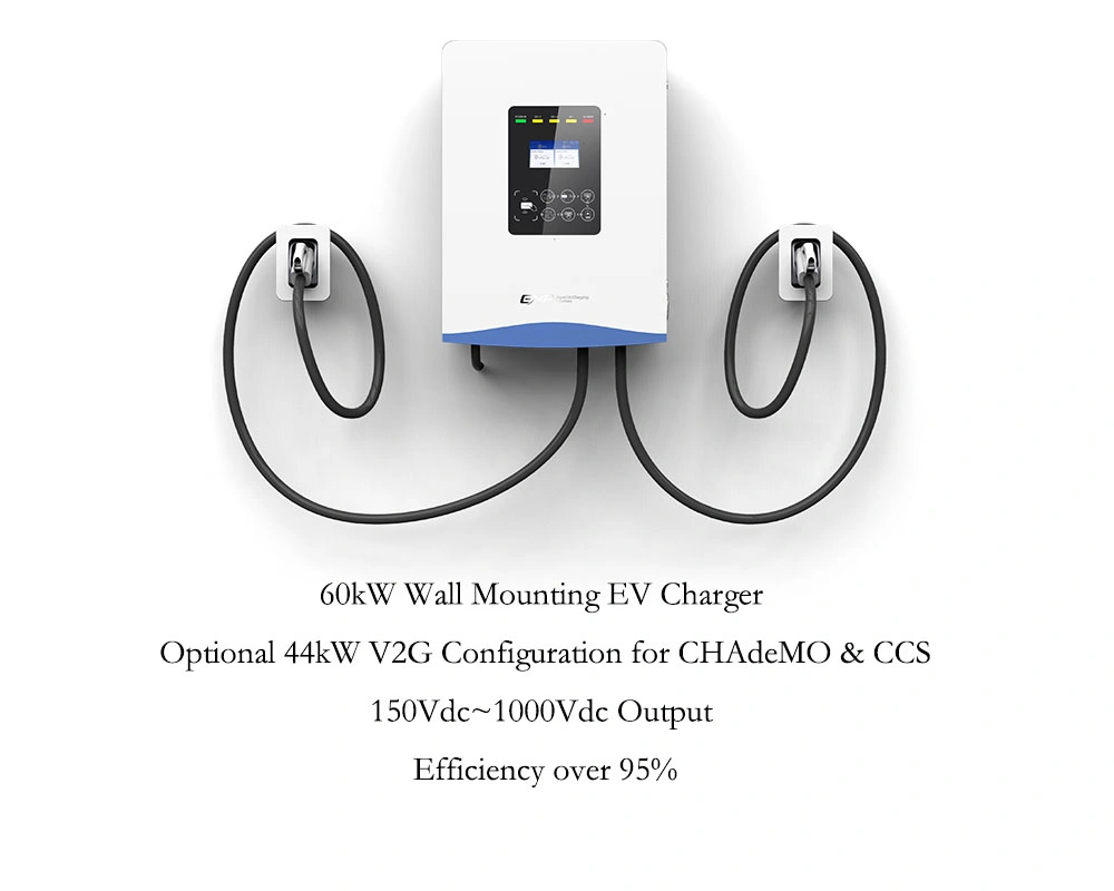 Factory Manufacturer 60kw Wall Mount Electric Vehicle Charging Station UL Car DC Charger