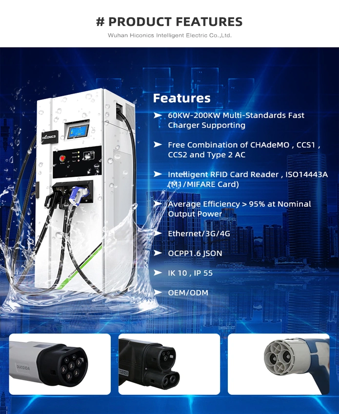 Ocpp 1.6/2.0 60-500kw DC Fast Charging Electric Vehicles Charging Infrastructure Requirement