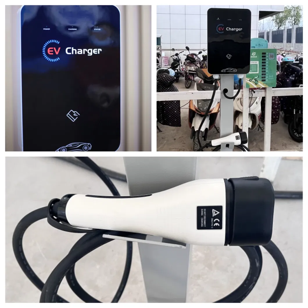 Electric Vehicle Charger with LCD Display 7kw 11kw 22kw 220V Level-2 Single Phase EV Charger