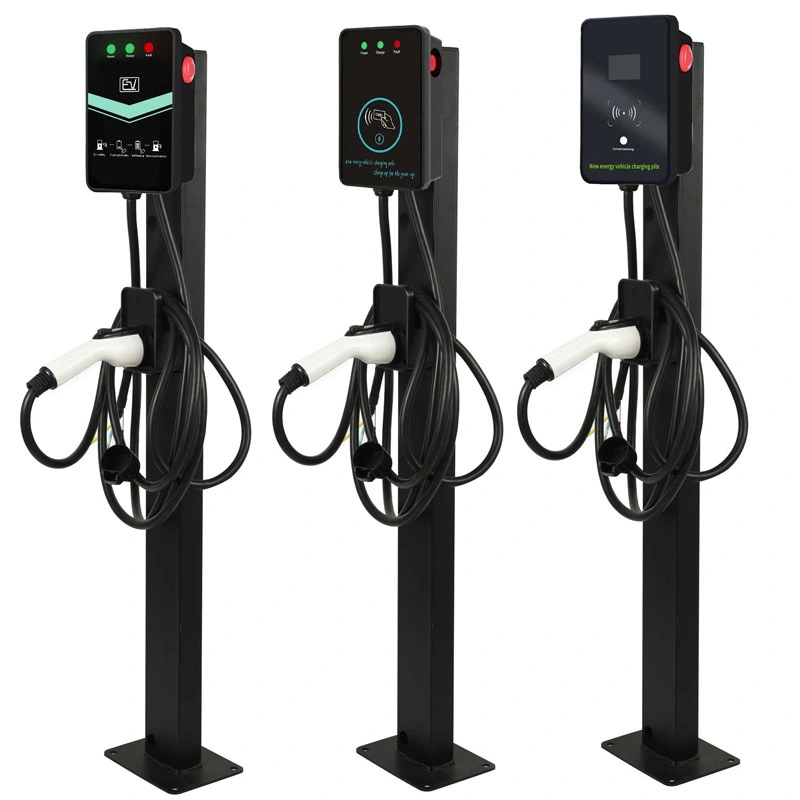 AC 240V 40A 9.6kw RFID Indicator Light EV Charger Electric Vehicle Home Charging Station Point