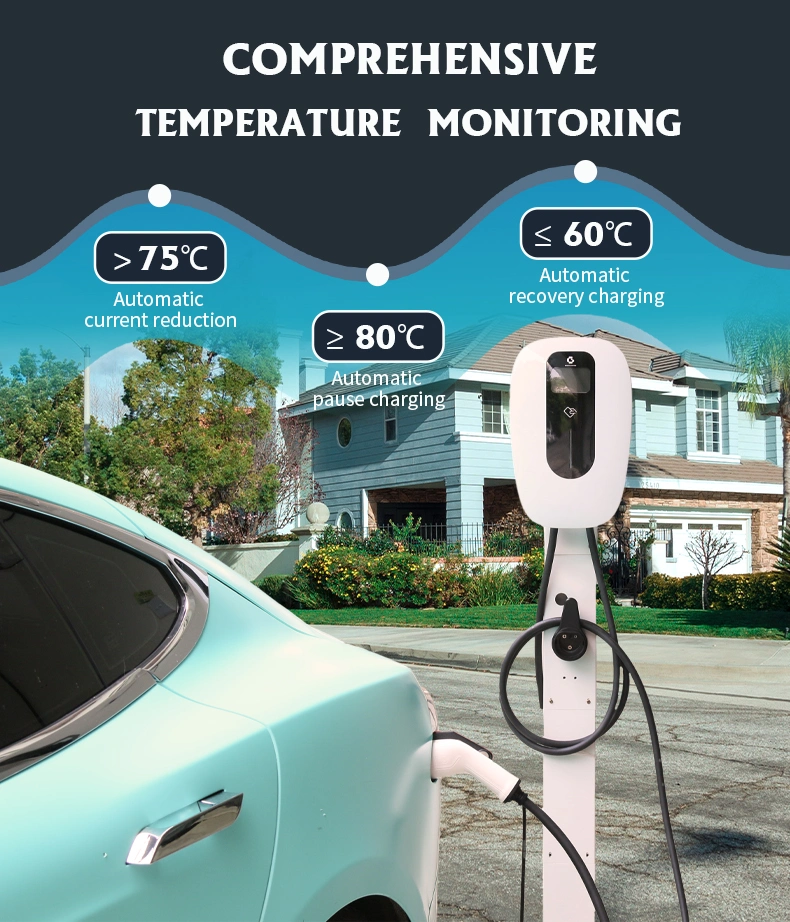 APP WiFi Home Use Single Phase 32A AC Electric Vehicle Charging Station Smart Wallbox EV Charger 7kw