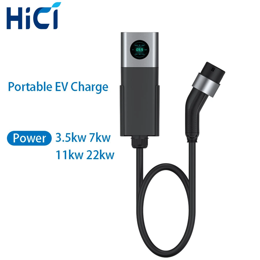 for Gbt/Type 2/Type 1 /Tesla 3.5kw 7kw 11kw 22 Kw AC Portable EV Charger for Electric Vehicles