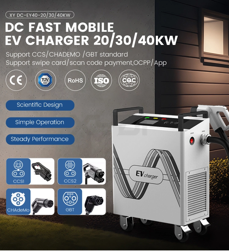 Xydf Electric Vehicle Charger Manufacturers 20kw 30kw Gbt/CCS2/CCS1/Chademo Wallbox DC Fast EV Charging Stations for Home