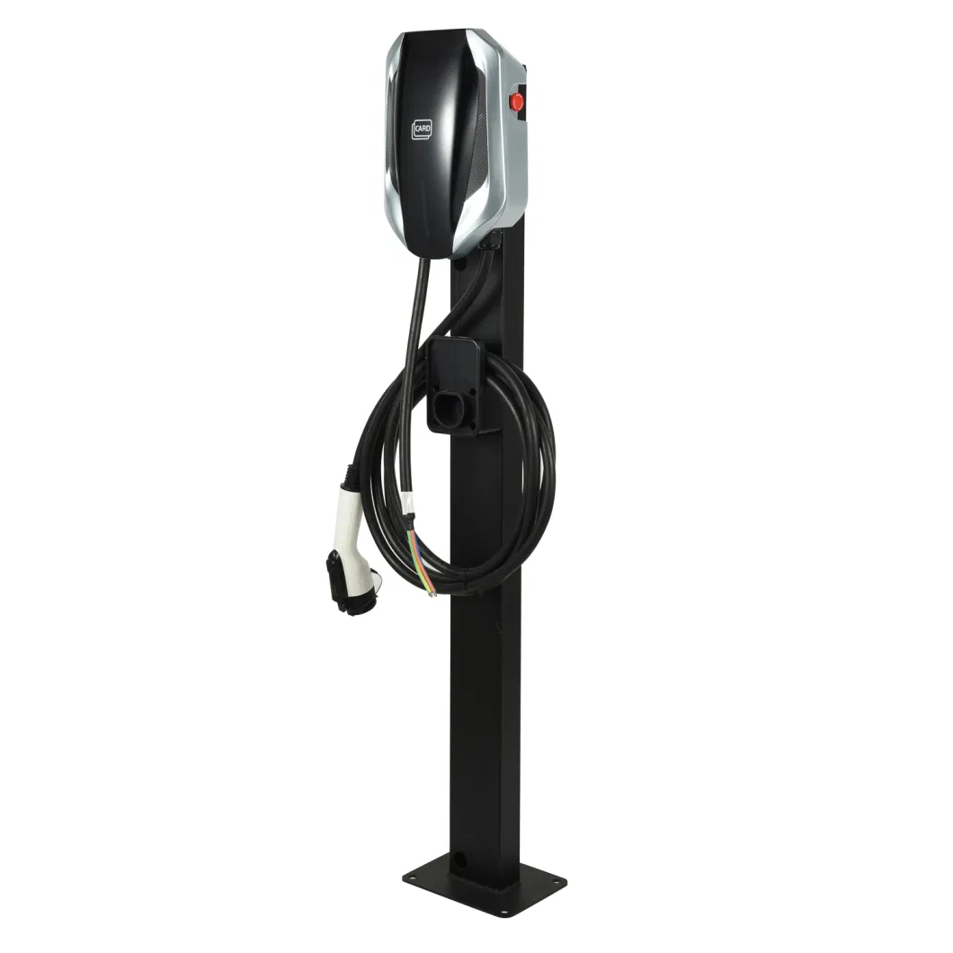 Us Standard EV Charger AC 240V/32A/7.6kw Electric Vehicle Charging Station Display Screen