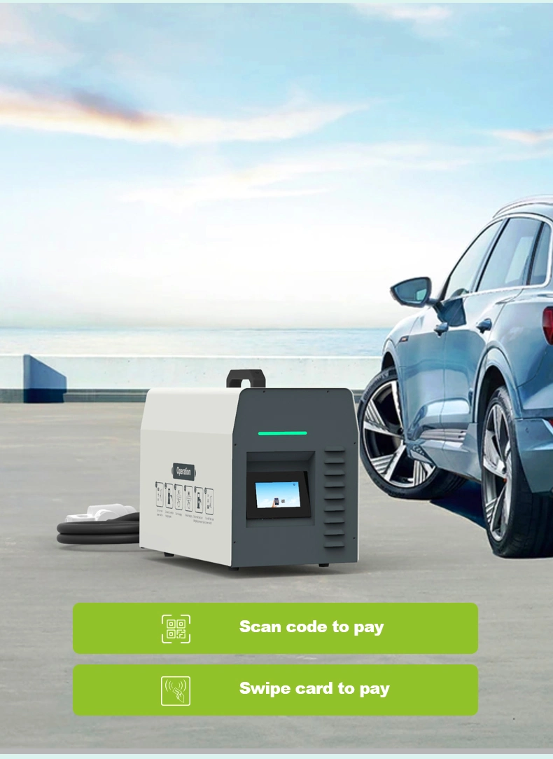 China Factory Portable 20kw/30kw DC EV Charger for Electric Vehicle Charging