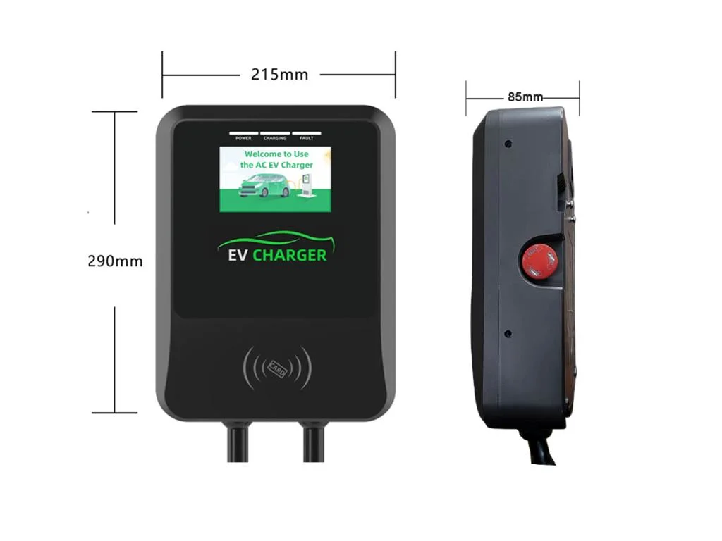 11kw Type 2 RFID Card + APP Control Car Electric Charger AC EV Charger Wall Box