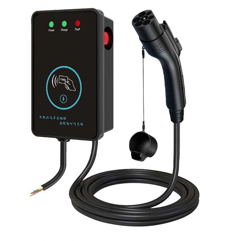 AC220V EV Charger 7kw 32A Electric Vehicle Charging Station with RFID Card