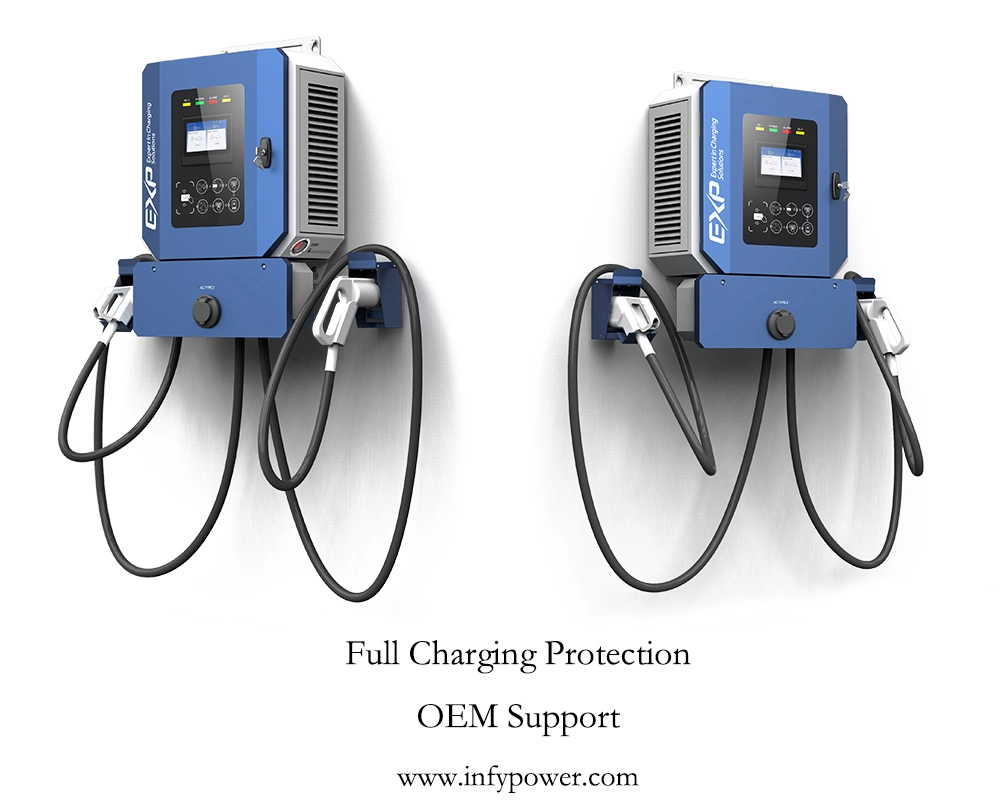 CCS2 Charging Station 30kw DC Wallbox EV Charger Chademo GB/T Compatible Ocpp 1.6j