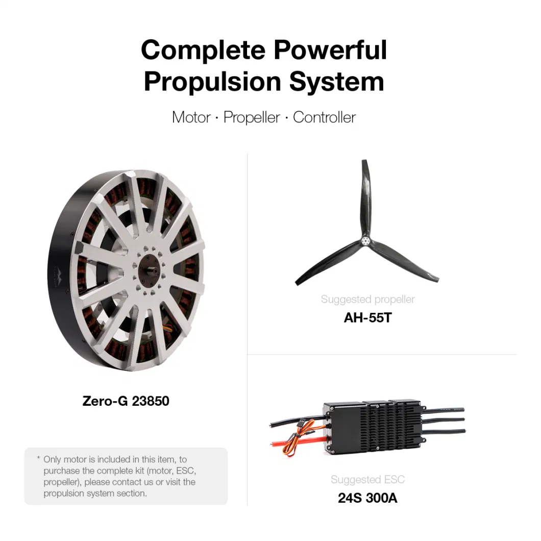 EV Craft 23850 OEM ODM High Thrust Powerful 35kw Motor Drone Super Lightweight Agricultural Drone Motor