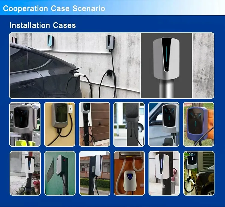 OEM/ODM AC220V EV Charger 7kw 11kw 22kw Basic/APP Electric Vehicle Charging Station