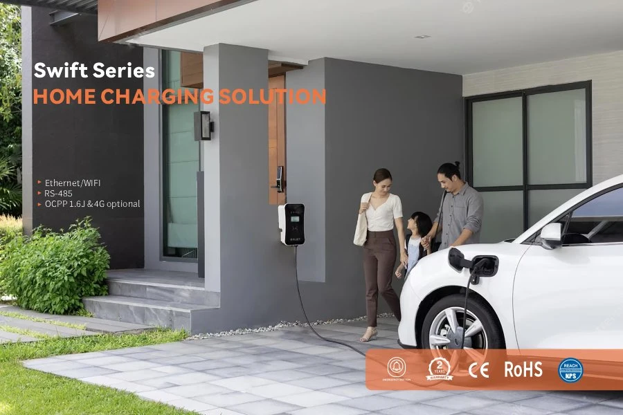 One Phase Three Phase 16A 32A AC EV Charger Electric Car Vehicle EV Charger Manufacturer Home EV AC Charger AC Wallbox Home EV Charger for EV Car Charging