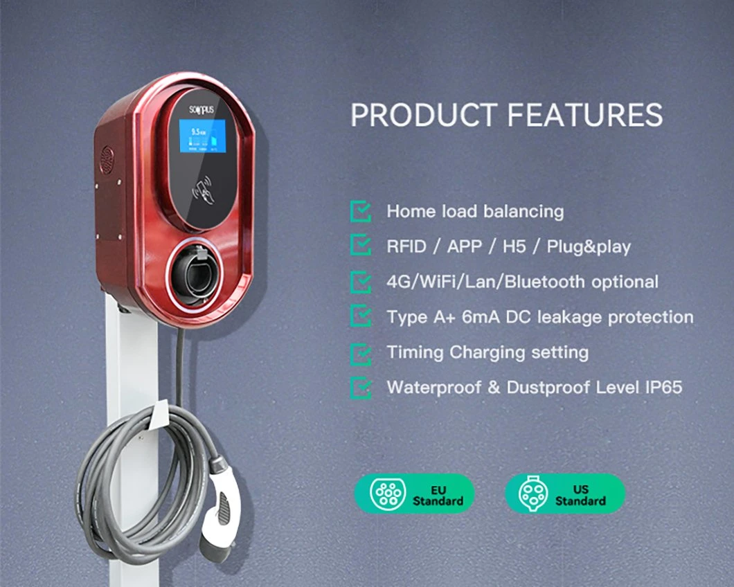 China Factory EV Charger Supplier AC 11kw 22kw Type 1 Type 2 GB/T Car Charging Station