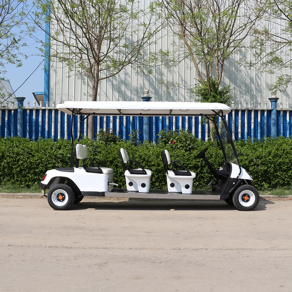 China Top Manufacturer 3 Rows 6 Seat Electric Golf Buggy