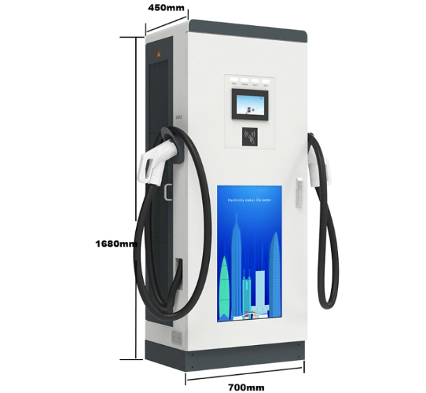 Chinese Manufacturer Fast Charging EV Charger Station Commercial DC 60kw 70kw 80kw 200A GB/T Nb/T Connector for Public Use