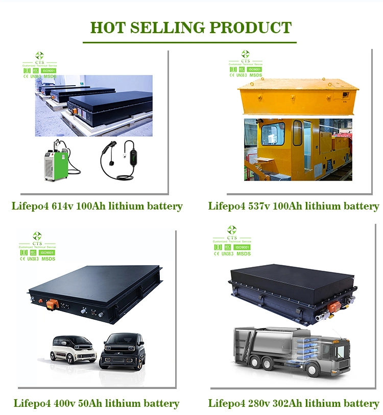 Customized Agv Lithium Battery 500V 200ah 100kwh 200kwh EV LiFePO4 Battery Pack, Charging Station 50kwh 40kwh 75kwh Electric Car Battery