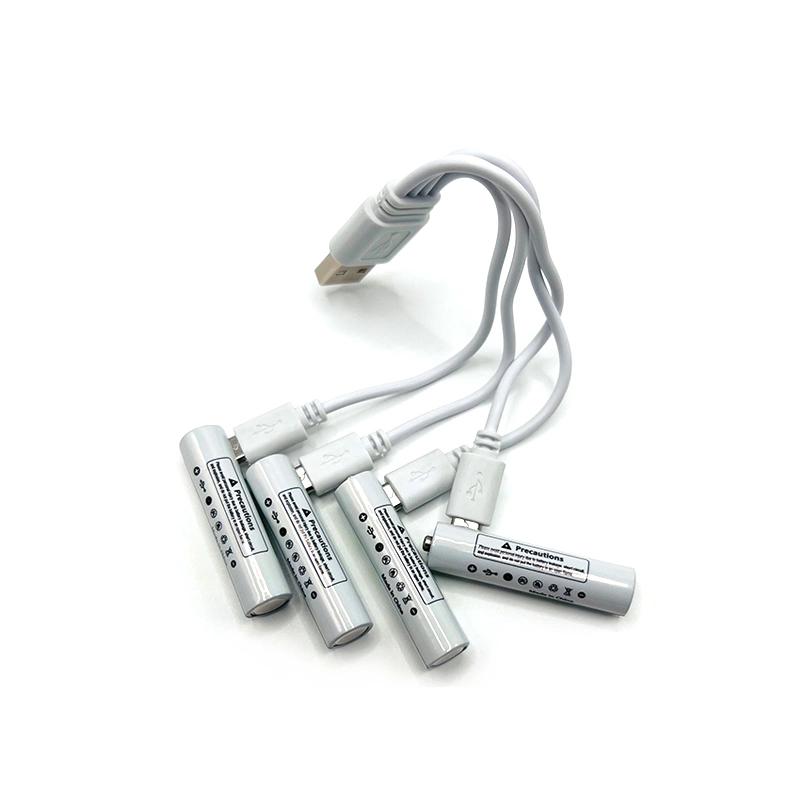 AAA Lithium Battery High Quality with Charging Cable Manufacturer Directly Supply