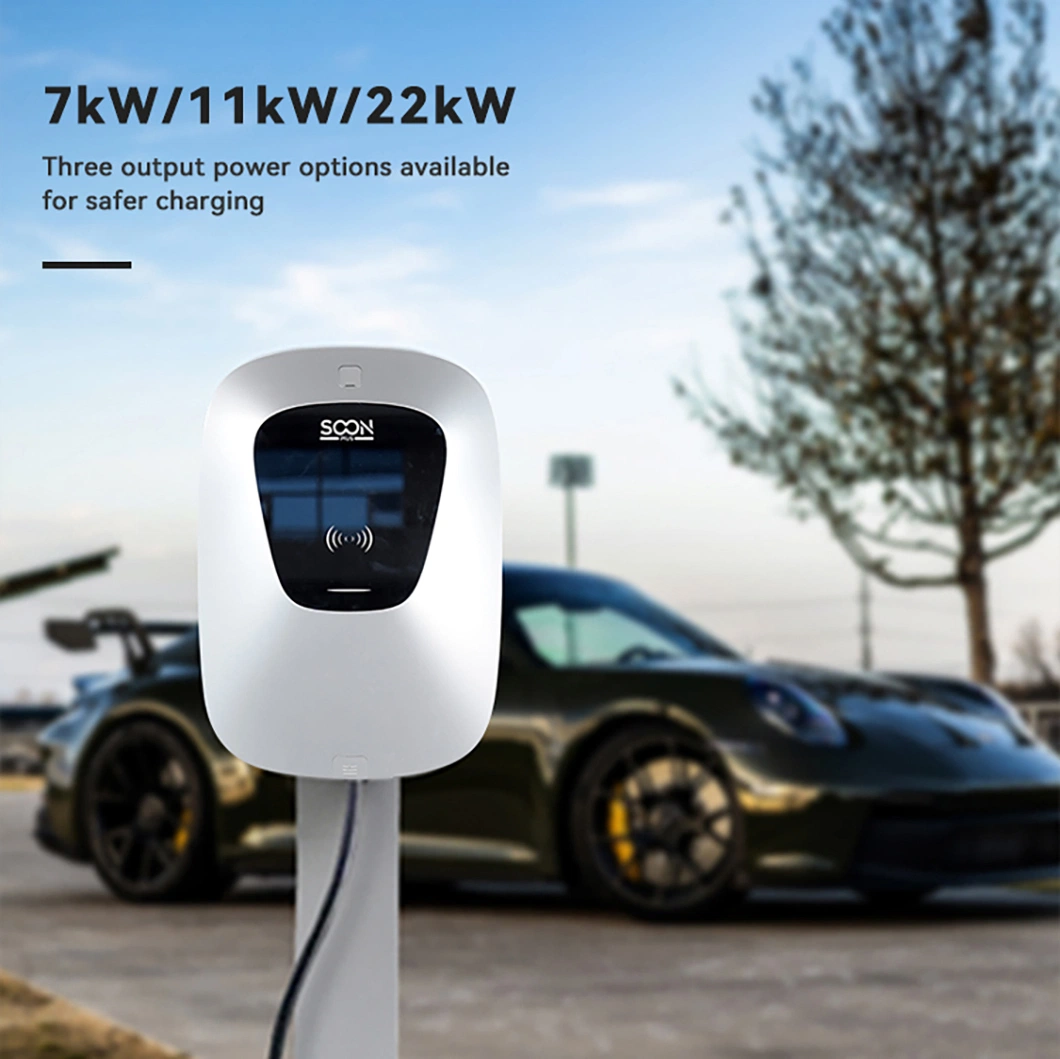 Evse ID4 Vehicle Smart Battery 16A 32A Single Phse 3 Phase 7.2 Kw EV 22kw Wall Mounted Wall Box Charger