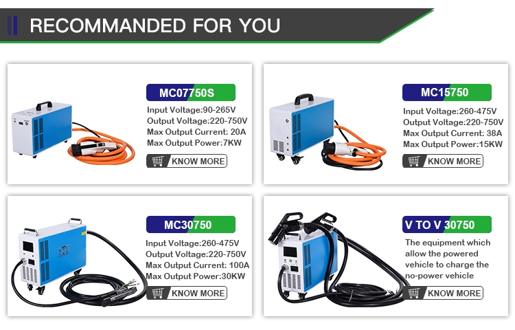 New EV Charging Stations 30kw GB/T Portable DC EV Charger Movable Evse Solar Electric Car Charger