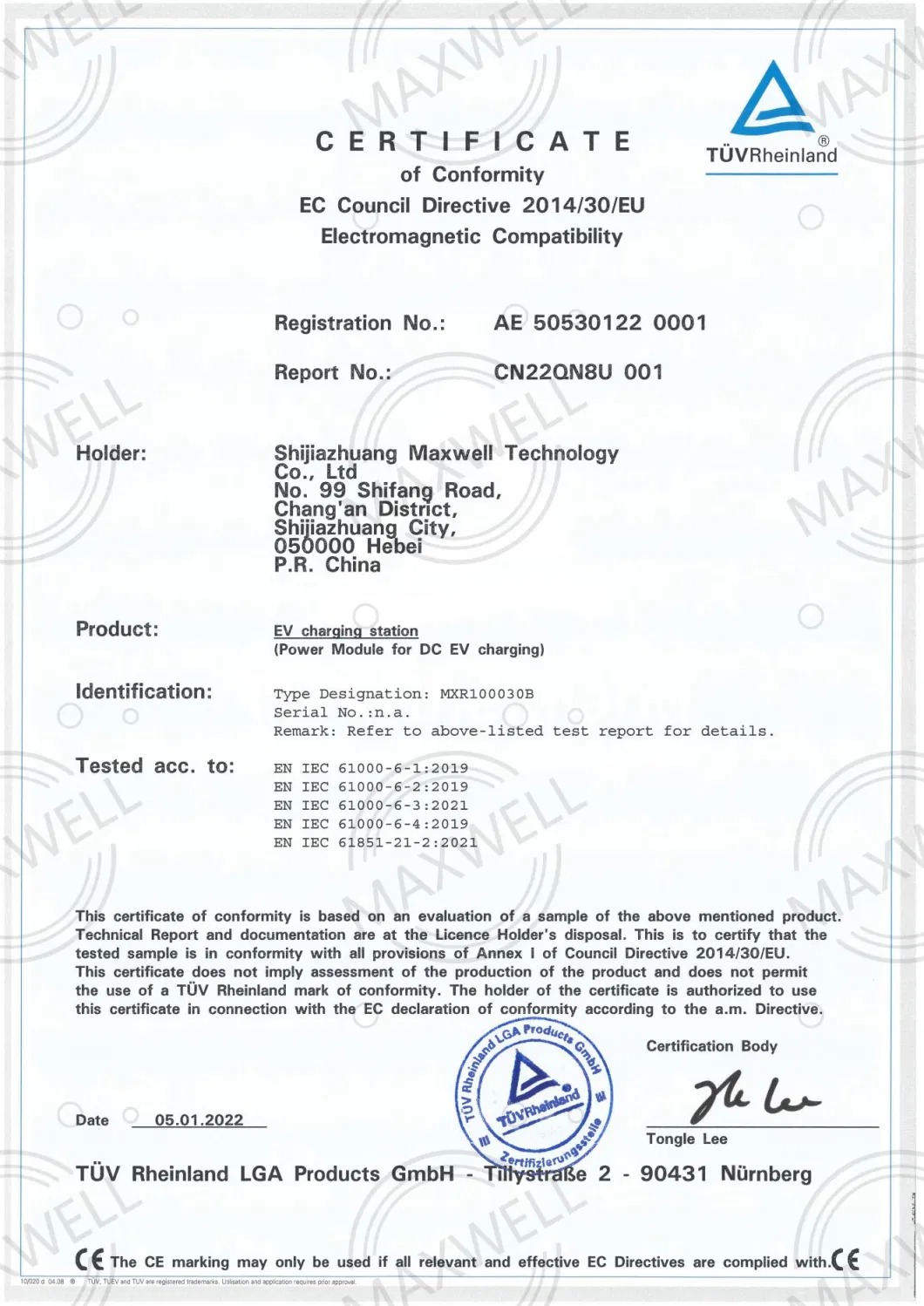 UL Certified 40kw EV Charger Power Module