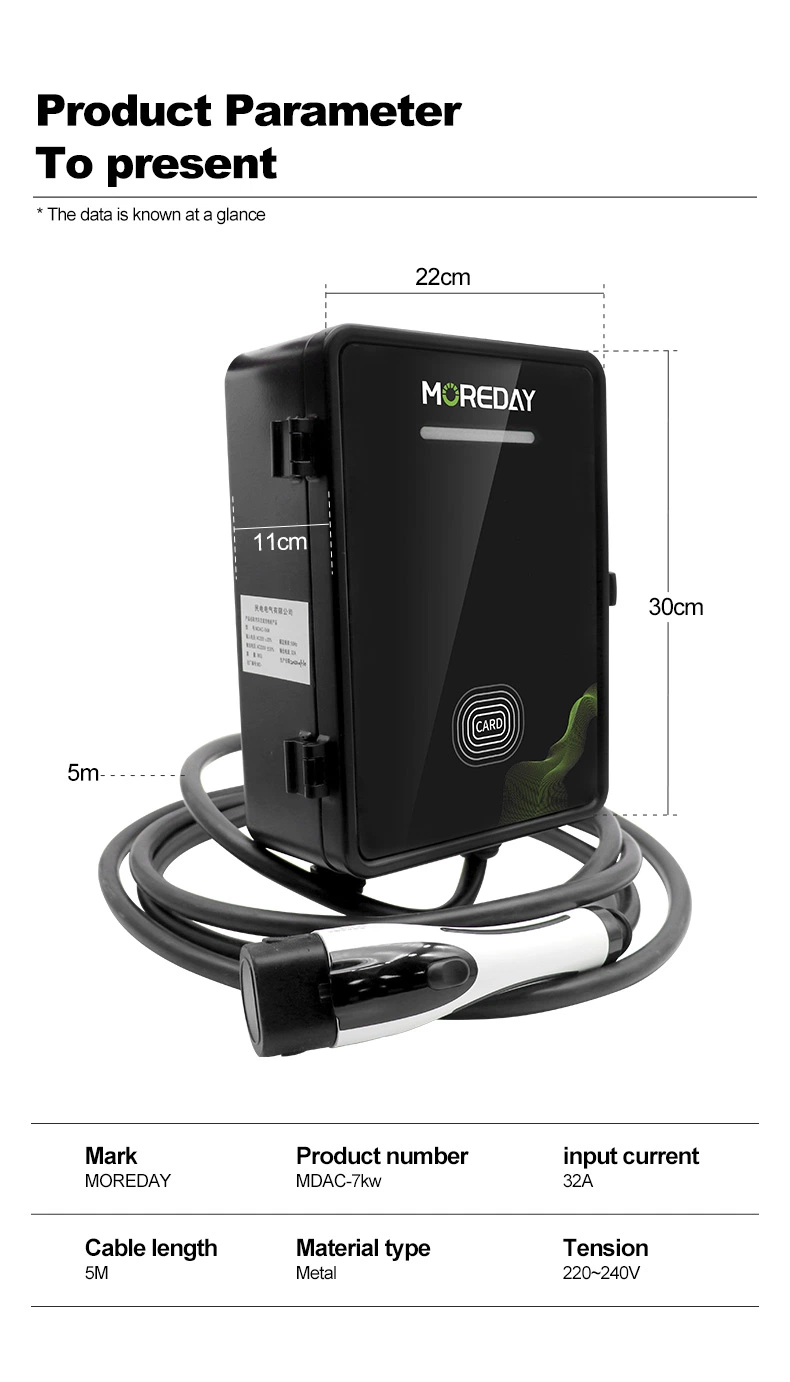 Level 2 EV Charger, 40 AMP Home Electric Vehicle Charger, NEMA 14-50 Plug Electric Vehicle Charger Compatible with SAE J1772, UL Listed, Wi-Fi and Bluetooth Evs