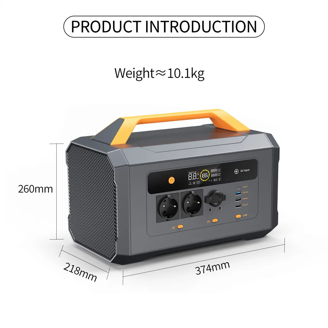 OEM Portable Charger 11kg Supply DC Station Power Bank LiFePO4 Battery 1200W