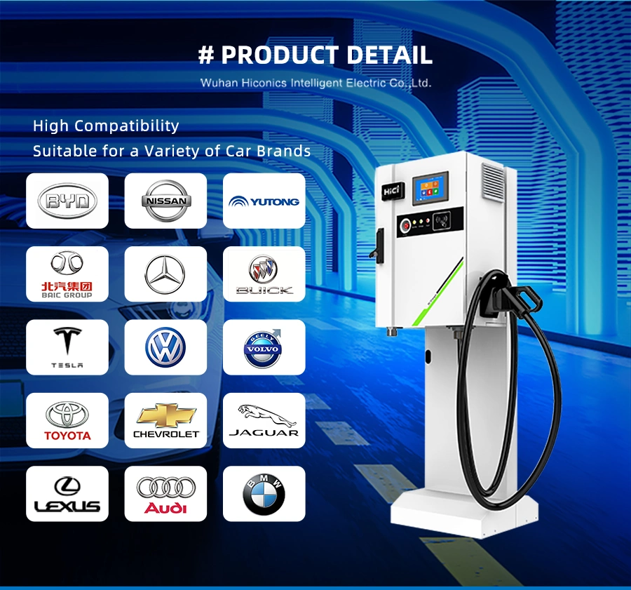 30kw DC Wall Mount Electric Auto Car Battery Charger Single Connector Output Electric Car Combo CCS Chademo DC EV Charging Station