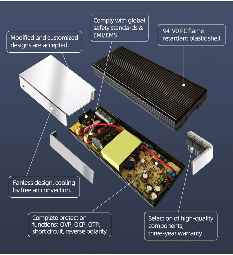 Desktop Single Output 29.4V 9A Intelligent Robot Li-ion Battery Charger with UL CE