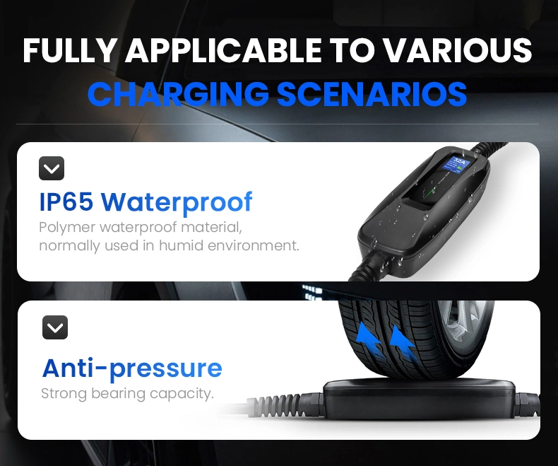 Type 2 to NEMA Plug Electric Vehicle Charging Box