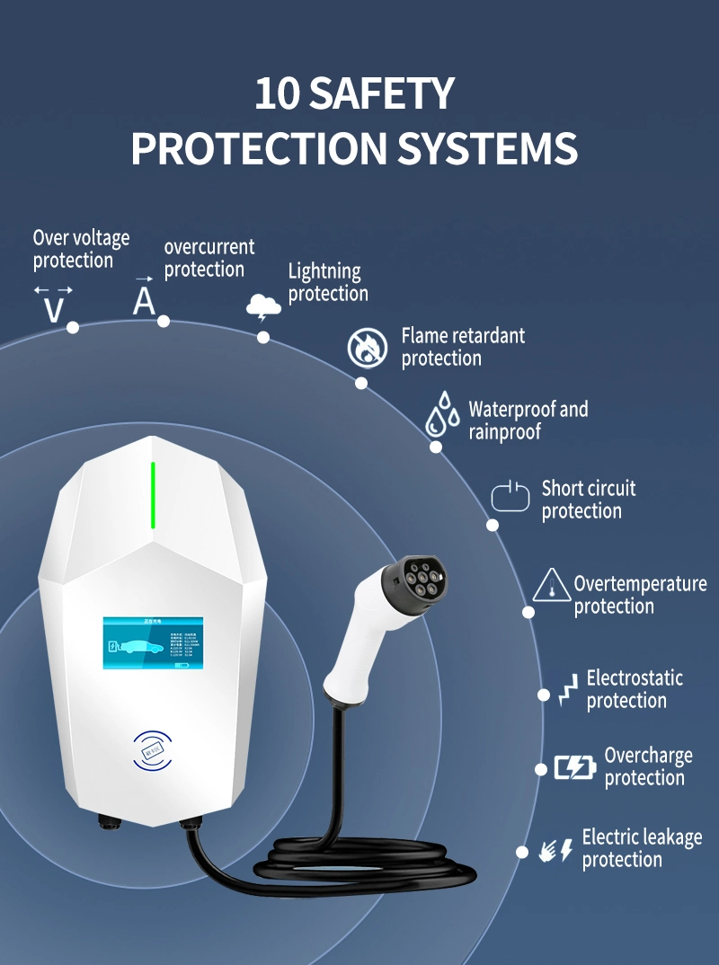 Electric Vehicle Charger Mode2 7kw 16A EV Car Charging Station Level 2 AC EV Car Battery Charger