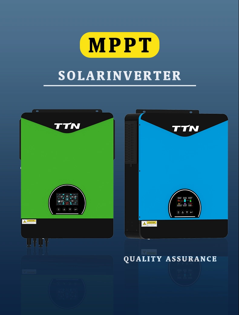 Ttn Factory Price 230VAC 1000/1500W Solar Inverter 80A Charging Current 12V Battery