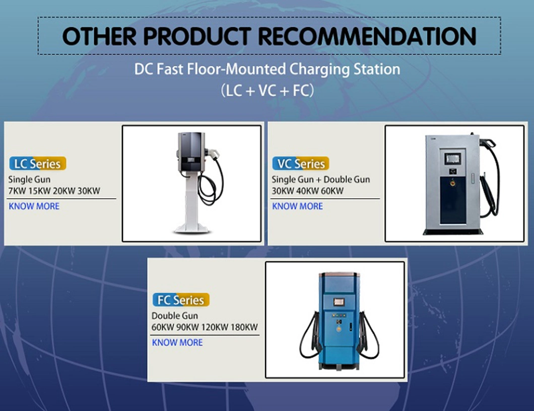 Factory Price 120kw Dual Gun DC Fast Charging Station for Electric Car EV Charger