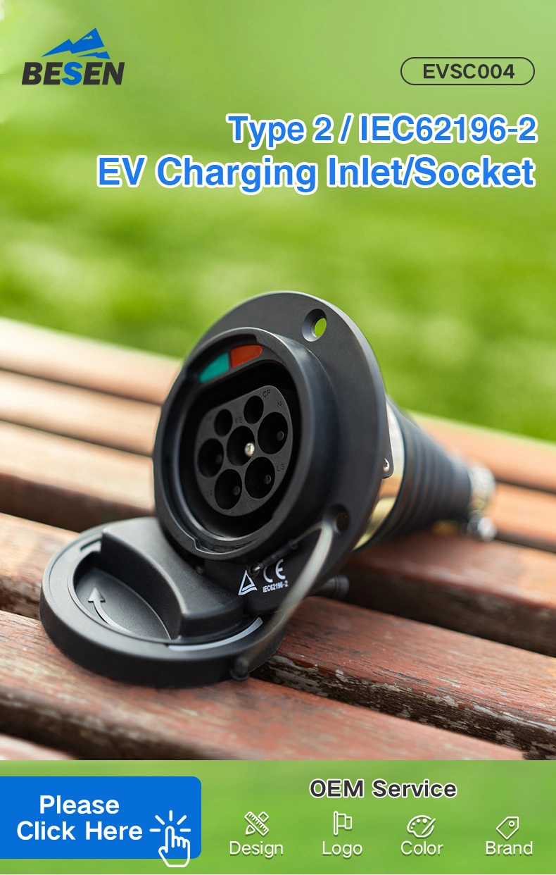 EV Car-Connector Charging Socket Inlet 4 Points