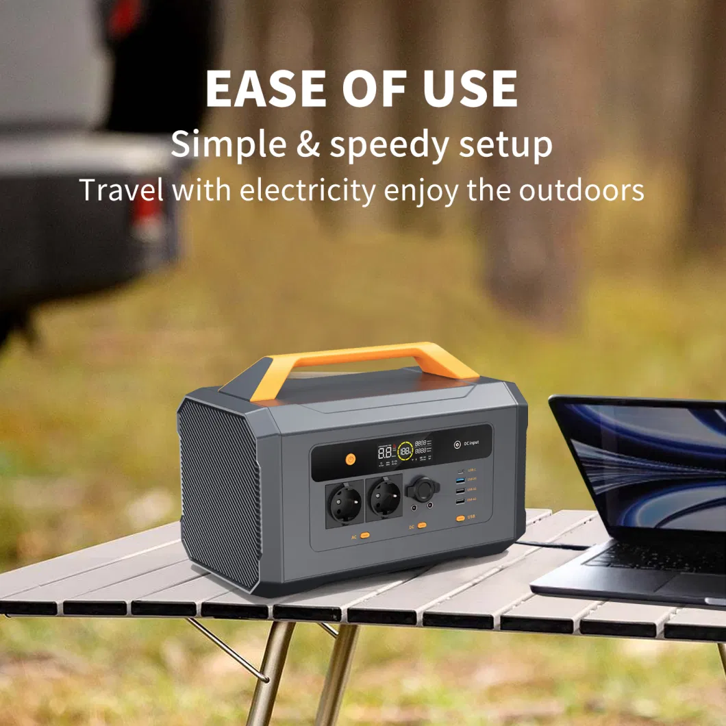 1200W Outdoor Energy Storage with Solar Panel Portable Station for Power Charging