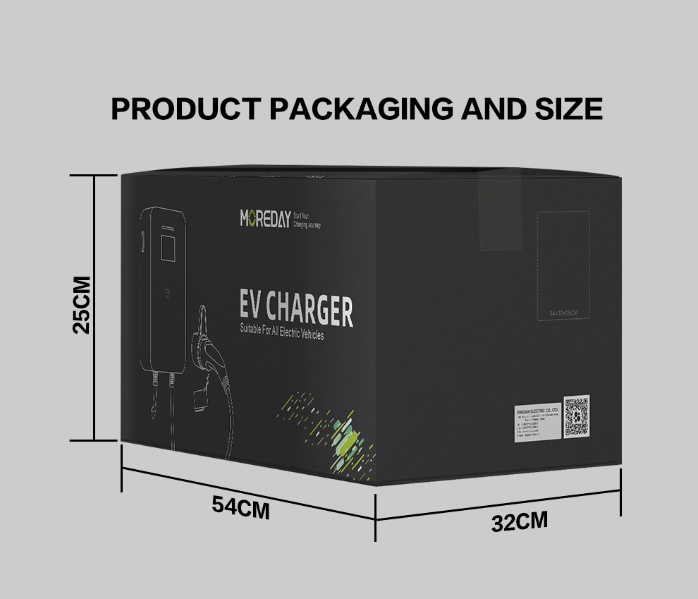 RFID EV Charger Station Point Wall Mounted Box 7 Kw 32A Type2 Wallbox Manufacturer Level Type 2 Single Phase 32A 7kw K6 IP65