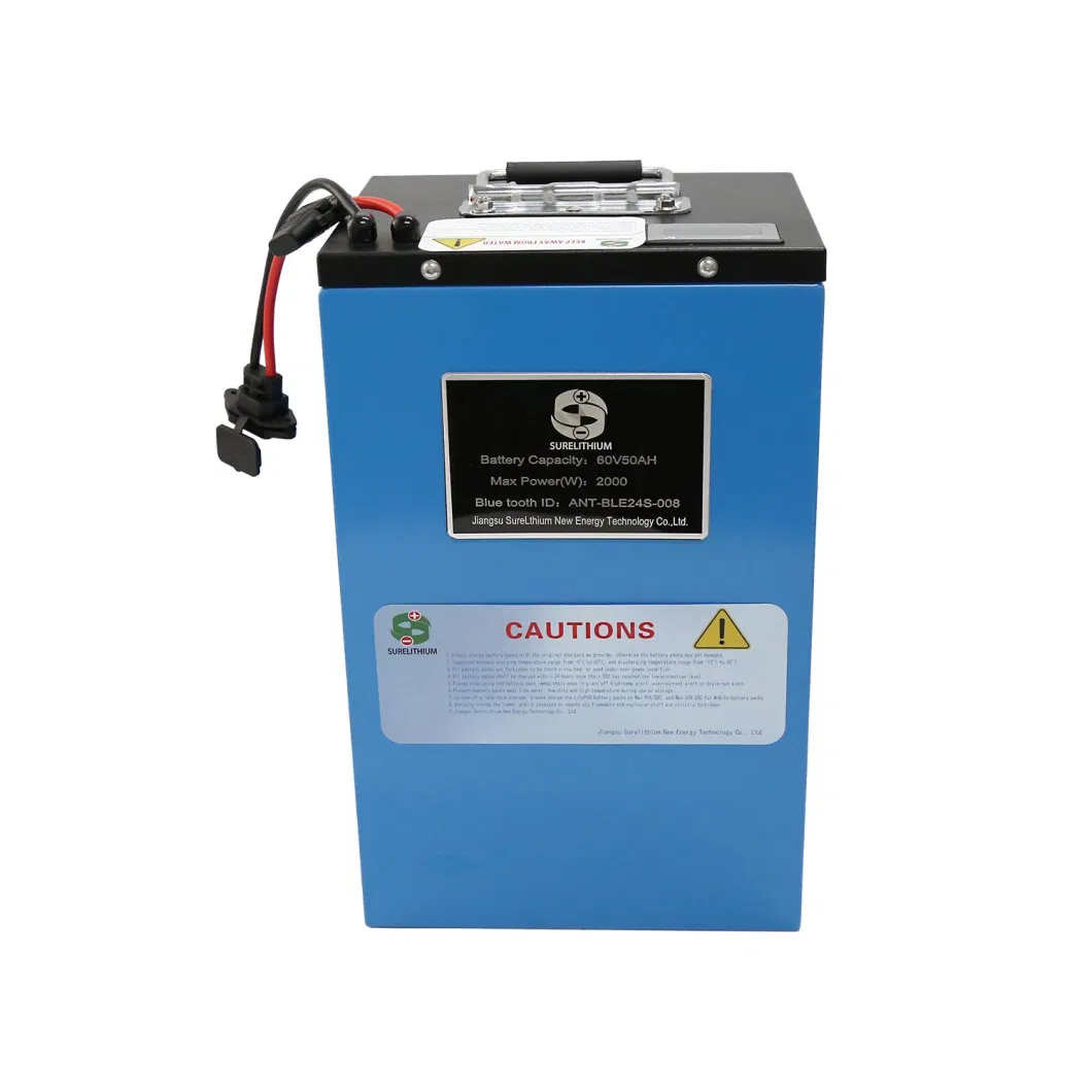 Factory Manufactured Premium Charging Protection 60V80ah Electric Motorcycle Lithium Battery