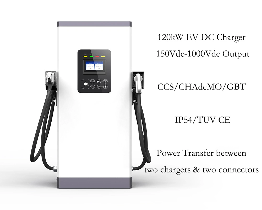 Infypower 120kw Super Fast EV Fleet Charging Point Ocpp 1.6j CCS Chademo Compatible Electric Vehicle Charger Station