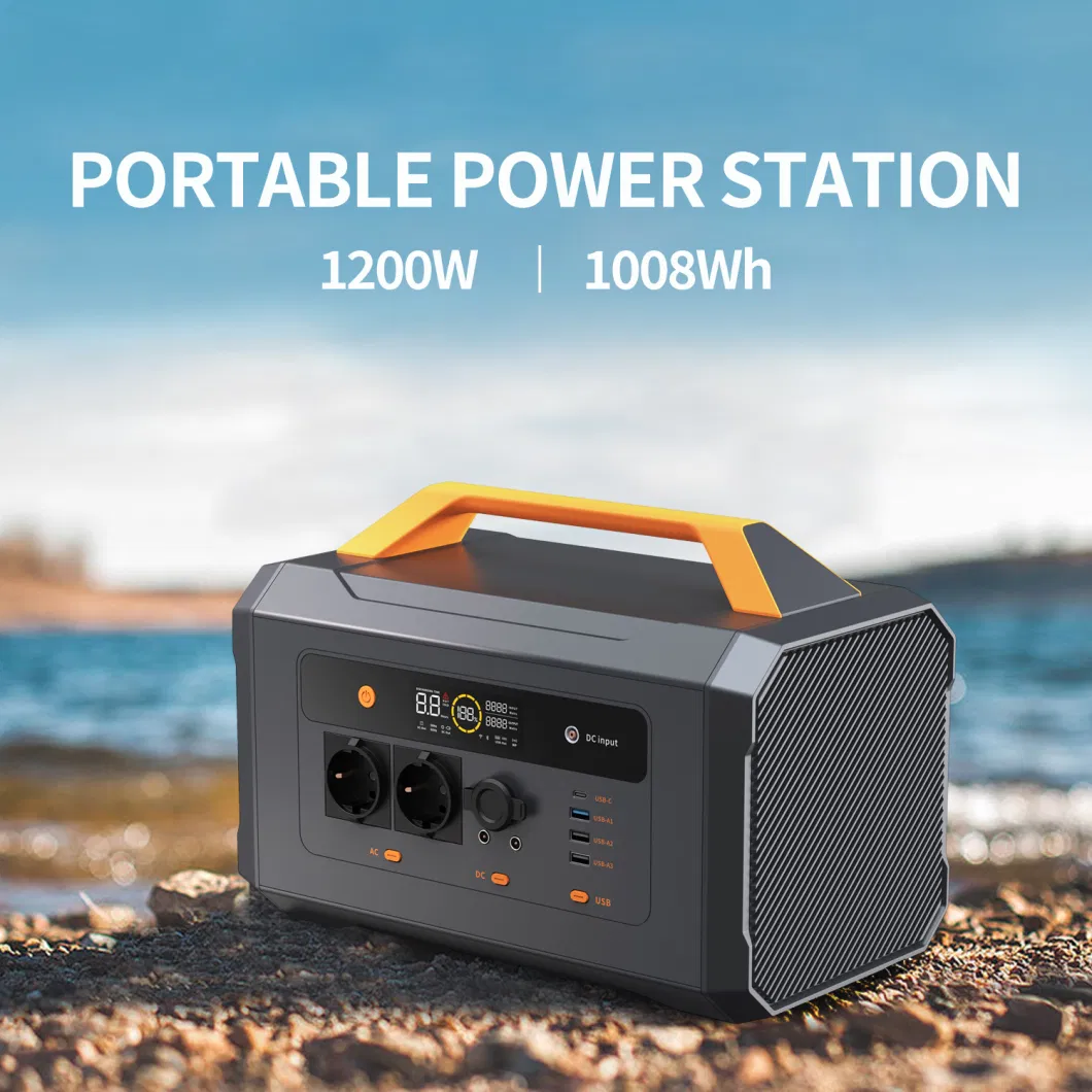 1200W 11kg Portable Power Supply DC Station LiFePO4 Battery Power Bank