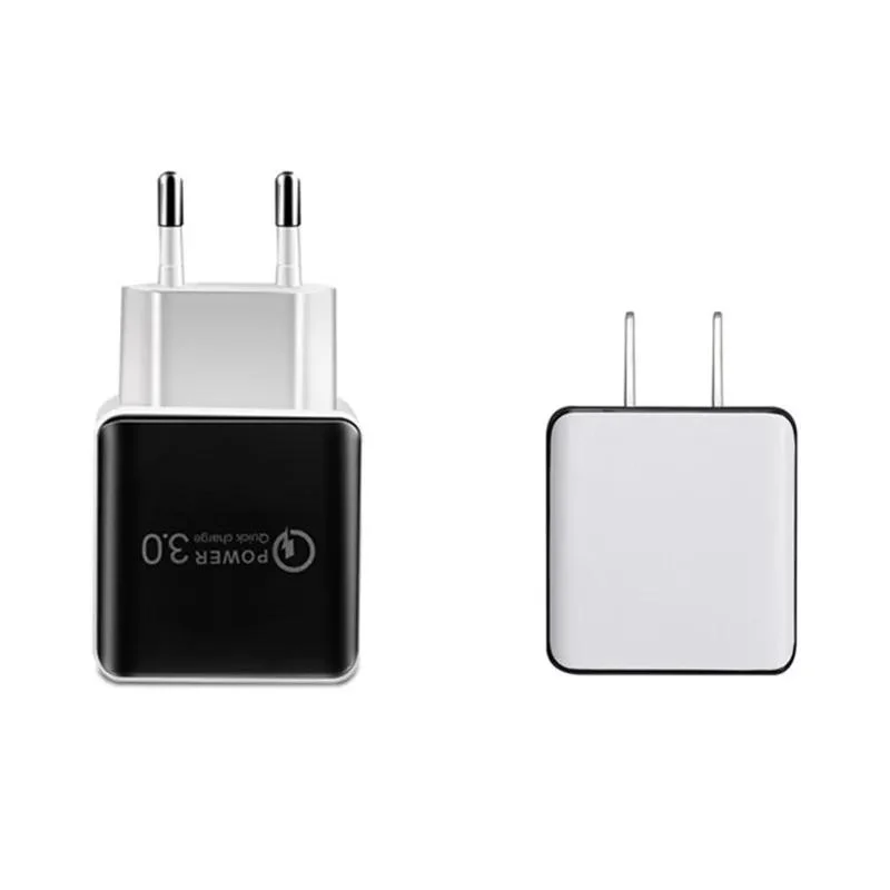 QC 3.0 Fast Wall Charger USB Quick Charge 5V 3A 9V 2A Travel Power Adapter Fast Charging Us for iPhone X Xs Samsung Huawei Tablet