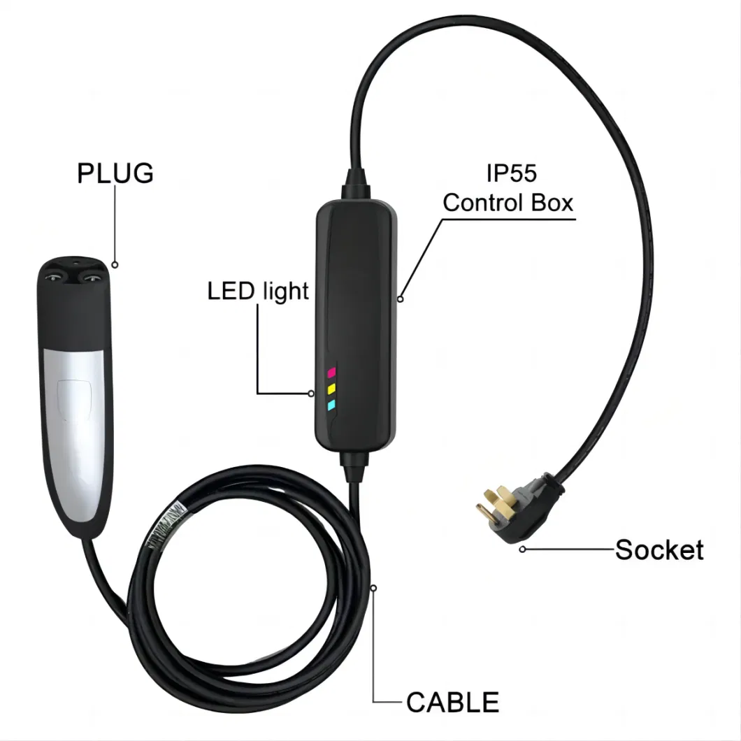 Tesla Nacs Charging Cable 5 Meter UL FCC 16A 32A 48A 80A Tesla EV Charger Plug North American Charging Standard Cable OEM ODM