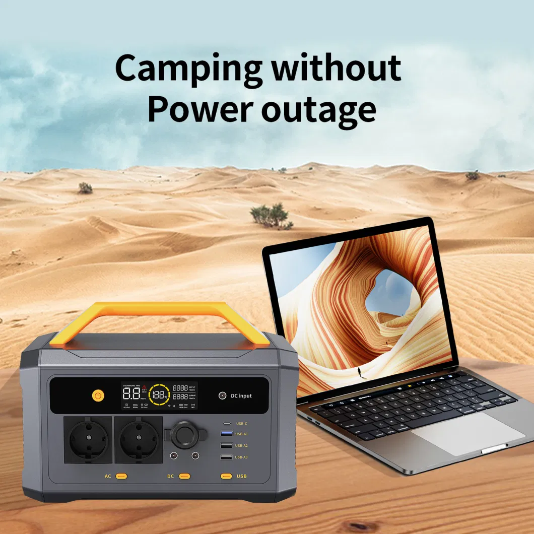 600W Multifunctional Portable Power Supply Solar Station with 448wh for Outdoor Activities