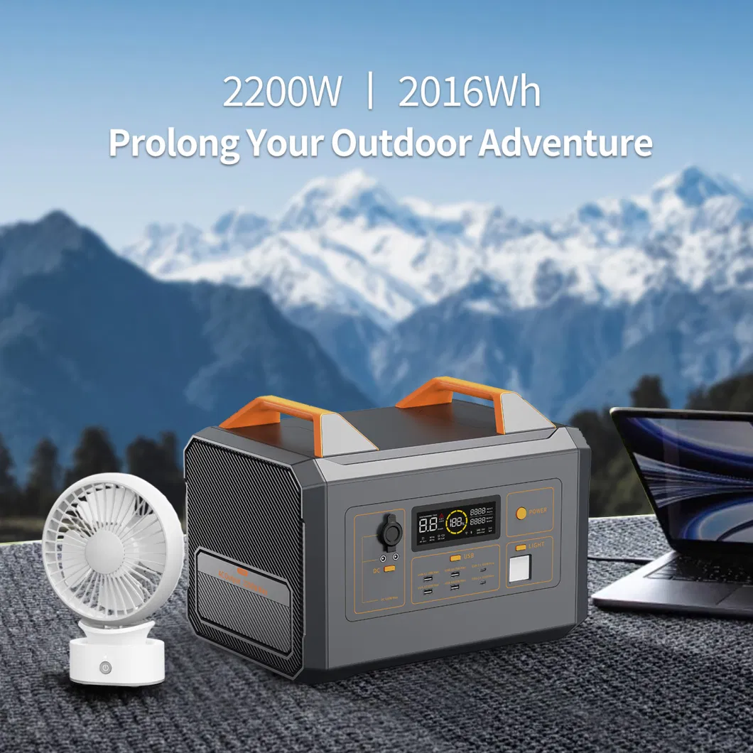 600W 1200W 2200W Outdoor Portable Energy Storage 110V 220V High Power Station