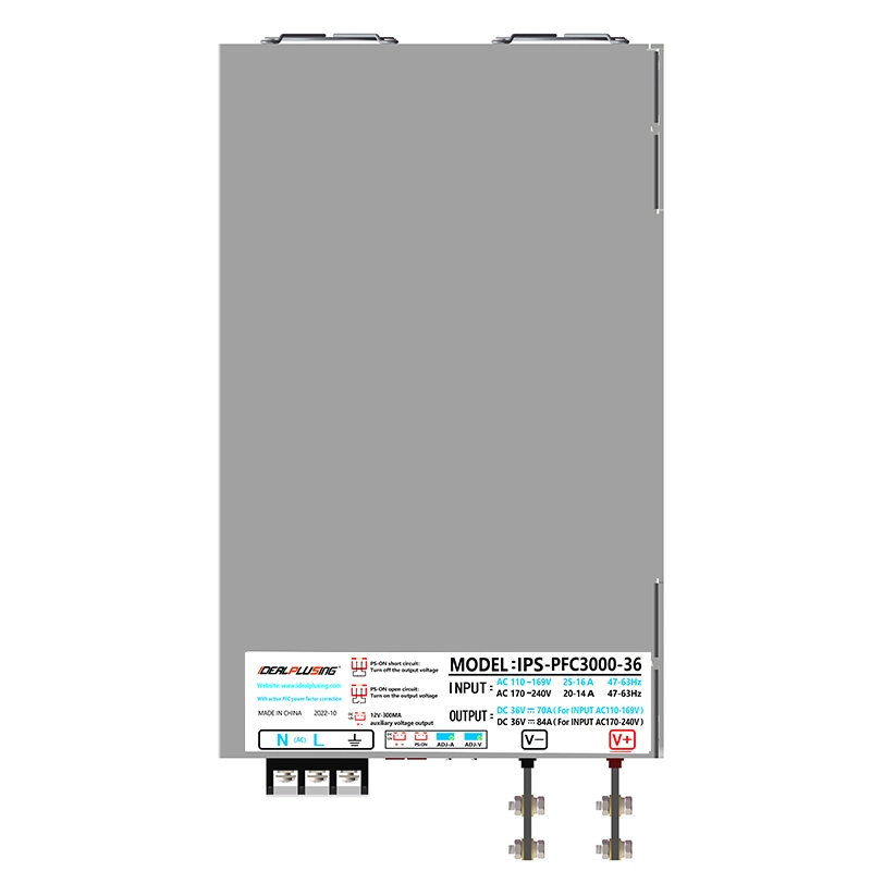 3000W High Current 62.5A 24V 48V DC Power Supply 3kw 0.98 Pfc Switch DC Power Supply Single Output Battery Charger