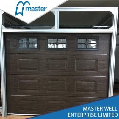 Sectional Automatic Garage Door with Finger Protection