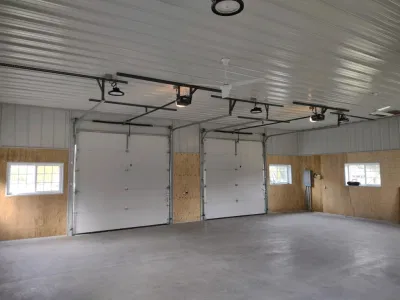 10′ Garage Door with High Lift and Front Mount Torsion Spring