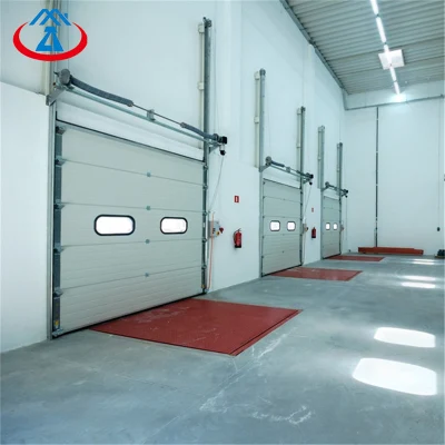  Electric Industrial Thermal Insulated Overhead Sectional Lifting Door